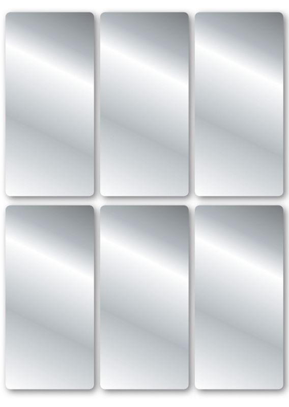 VARIO Etiketter, sølv 26 x 54 mm, 3 ark, 18 stk  (10 pakk)
