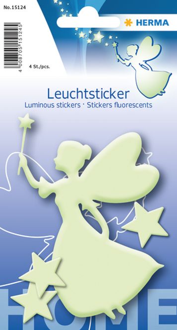 Hovedbilde HERMA selvlysende stickers, Fee, 4 stk (5-pakk)