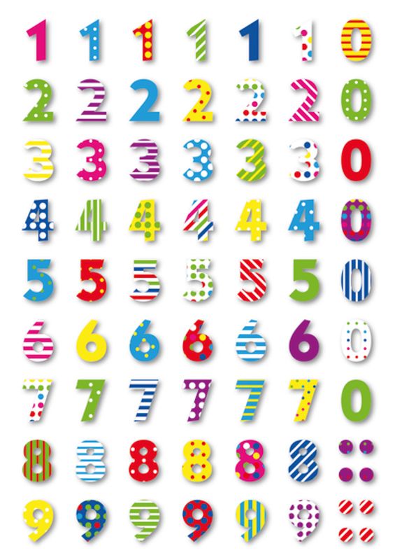 MAGIC Stickers Tall, plastmateriale, 1 ark (10 pakk)
