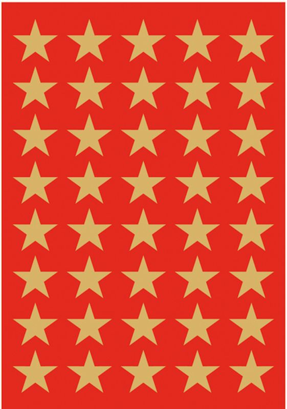 DECOR Stickers Gullstjerner, gullfolie 3 ark (10 pakk)