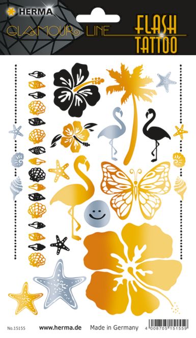 Hovedbilde FLASH TATTOO BEACH, 17 motiver (5 pakk)