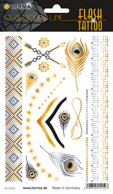 Hovedbilde FLASH TATTOO ACCESSOIRES, 17 motiver (5 pakk)