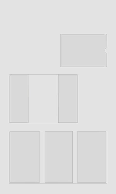 HERMA plastlommer i klar plast, 3 x 71x111 mm (25 stk)