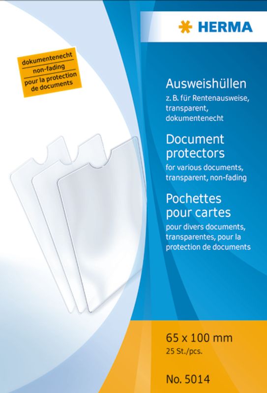 HERMA plastlommer i klar plast 65x100 mm (25 stk)