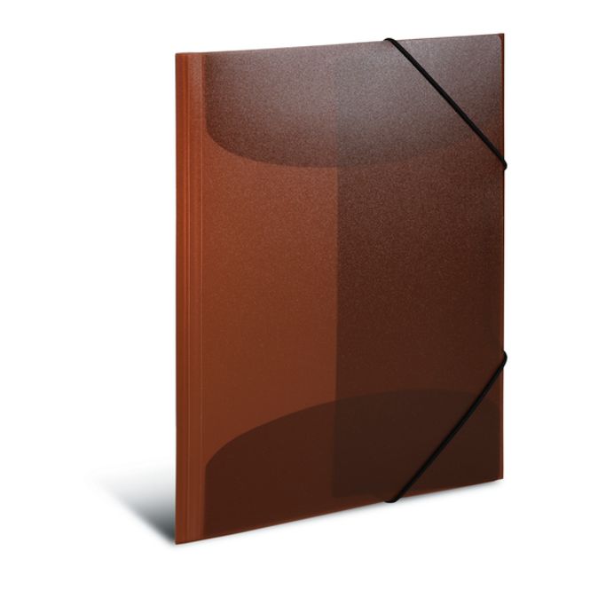 Hovedbilde Strikkmappe i transparent plastmateriale A3, brun ...