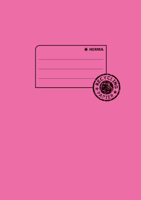 Hovedbilde Ferdigbind til skrivebøker A 5 miljøpapir pink ...