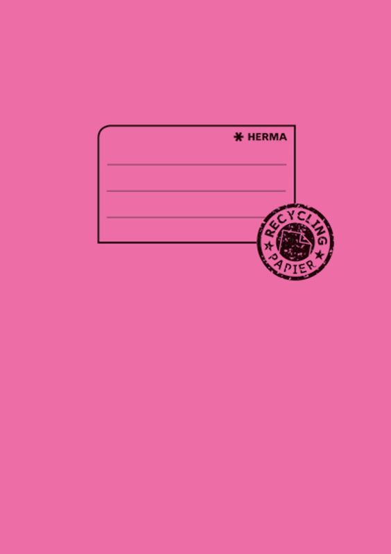Ferdigbind til skrivebøker A 5 miljøpapir pink (10 pakk)