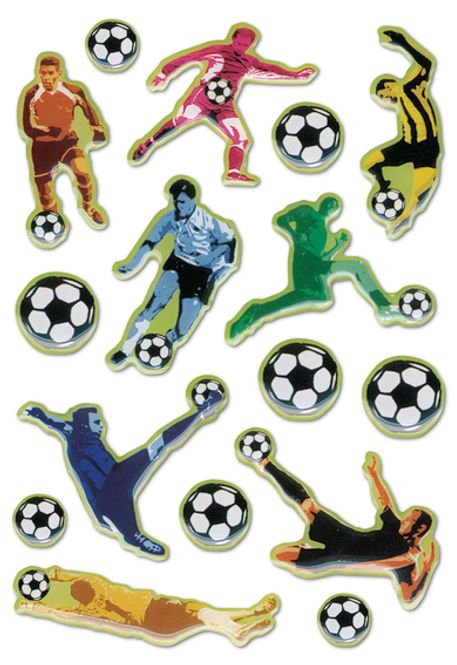 Hovedbilde MAGIC Stickers Fotballspillere, plastmateriale, 1 ...