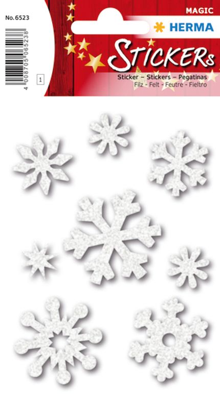 MAGIC Stickers Iskrystaller i filt, 1 ark (10 pakk)