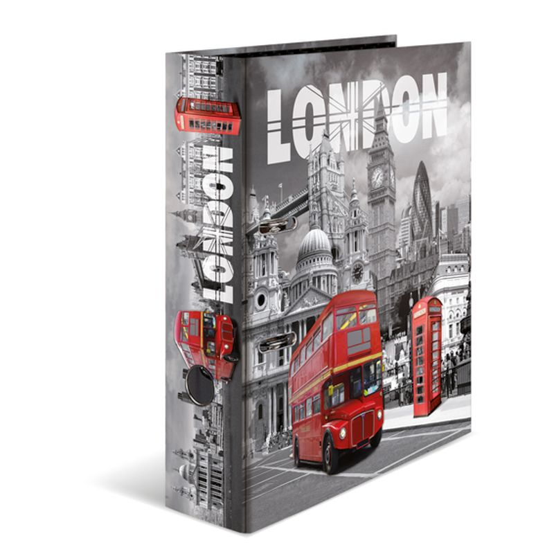 HERMA ringperm i kartong, A4, London (10 pakk)