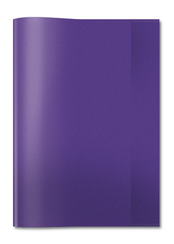 Ferdigbind til skrivebøker A4 transparent violett (25 stk)