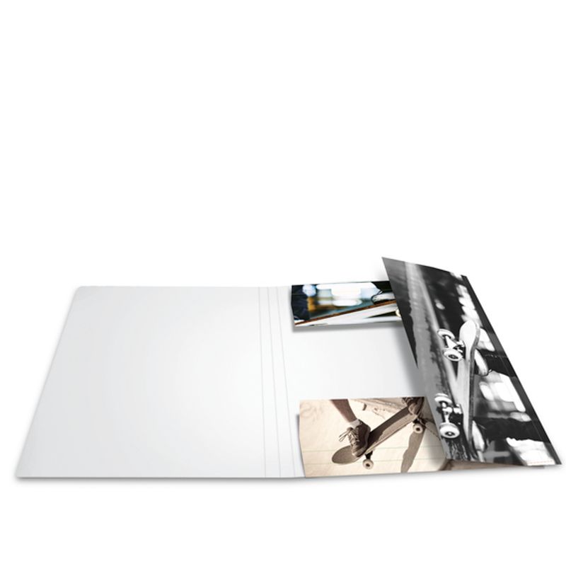 Strikkmappe i robust kartong, A3, Skateboard (3 pakk)