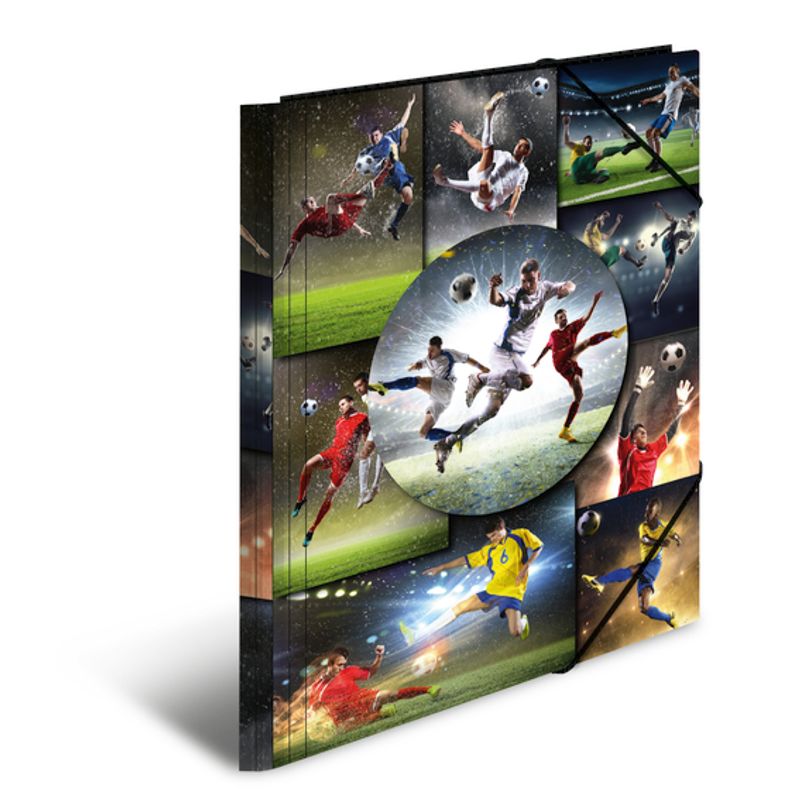 HERMA strikkmappe i plastmateriale, A4, Fotball (3 pakk)