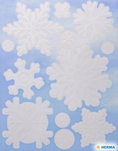 Hovedbilde Vindusdekor Sn&oslash;flak, selvklebende folie, 15 stk ...